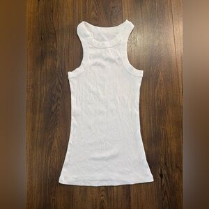 Born Primitive White Women's Day to Day Ribbed Racerback Tank Top - size small